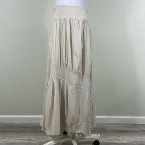 CP Shades 100% cotton cream maxi dress size small